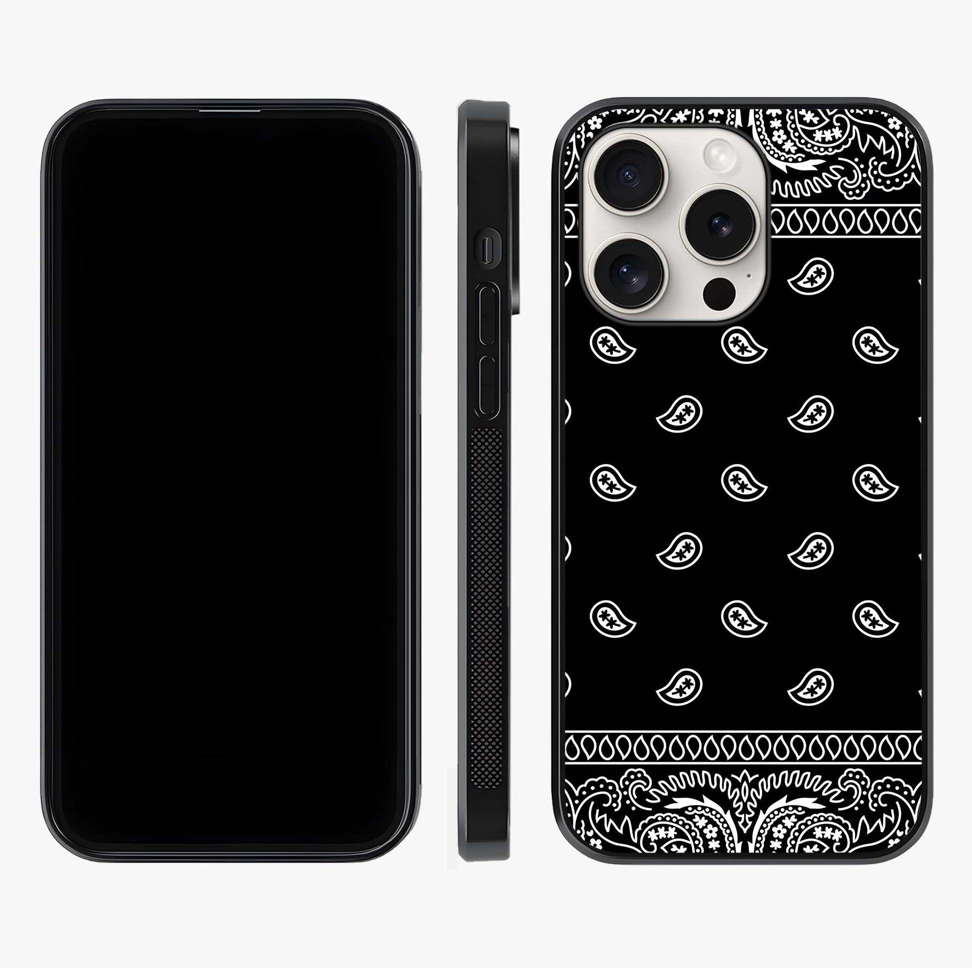 Retro Rebel Threads Glass Case displayed upright for full design visibility and premium finish.