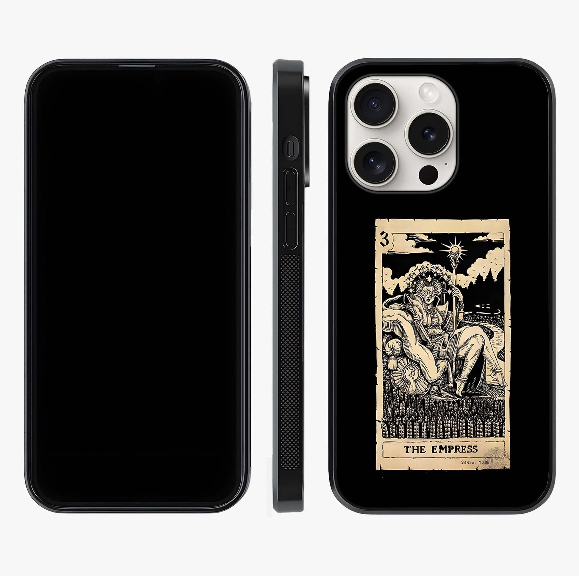 The Empress Glass Case displayed upright for full design visibility and premium finish.