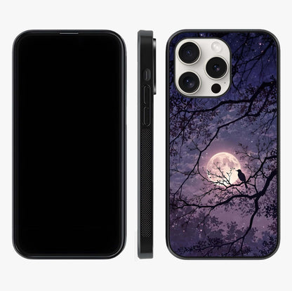 Whispering Moon Silence Glass Case displayed upright for full design visibility and premium finish.