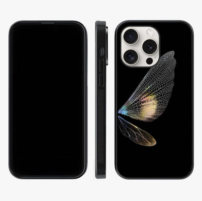 Whispers Of Wings Glass Case displayed upright for full design visibility and premium finish.