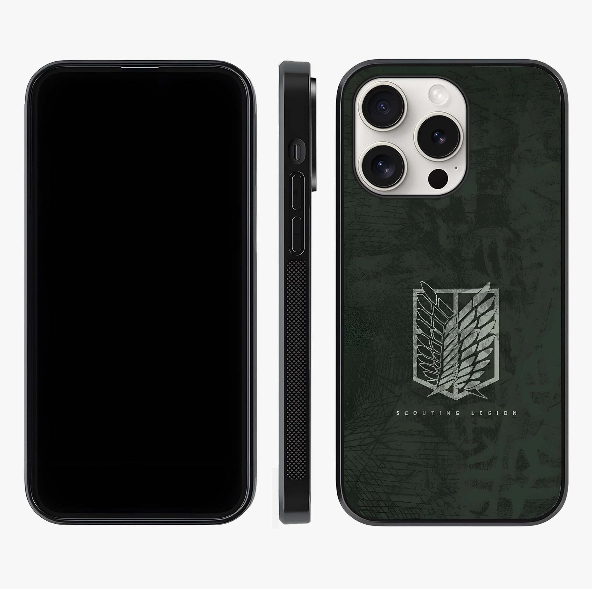 Wings Of Freedom Glass Case displayed upright for full design visibility and premium finish.