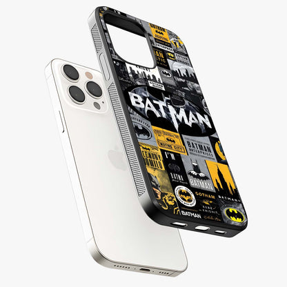 Knight Gotham Rise Glass Case laid diagonally highlighting side profile, edges and glossy glass shine.