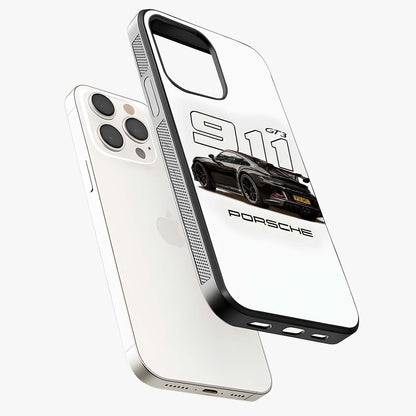 Turbo Legacy Icon Glass Case laid diagonally highlighting side profile, edges and glossy glass shine.