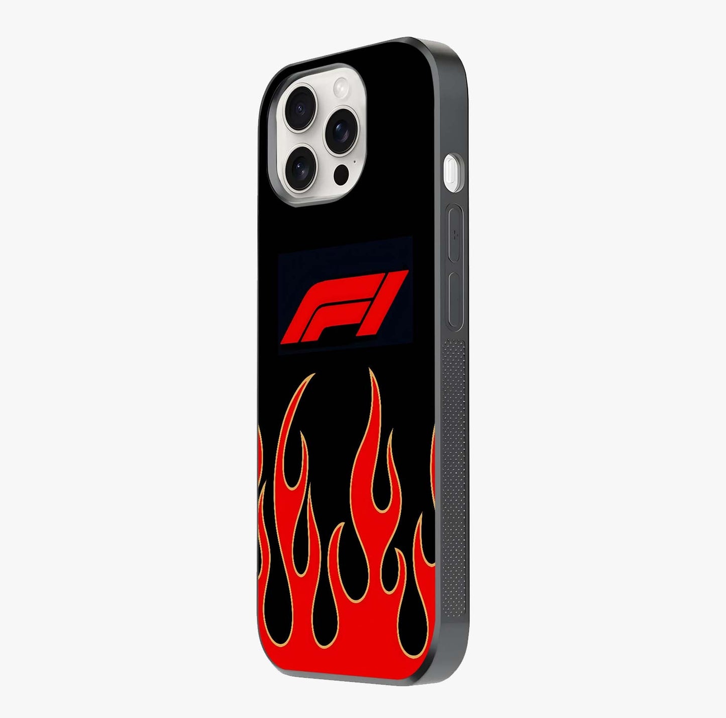 Fire F11 Glass Case photographed in natural light showing reflective finish and design depth.