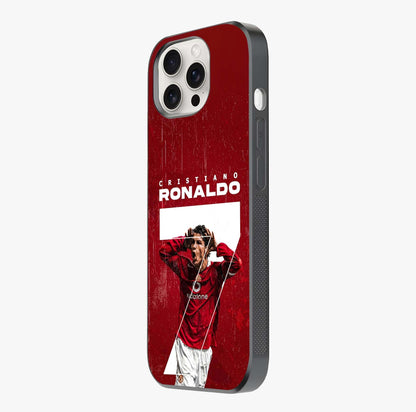 Goal Celebration Legacy Glass Case photographed in natural light showing reflective finish and design depth.