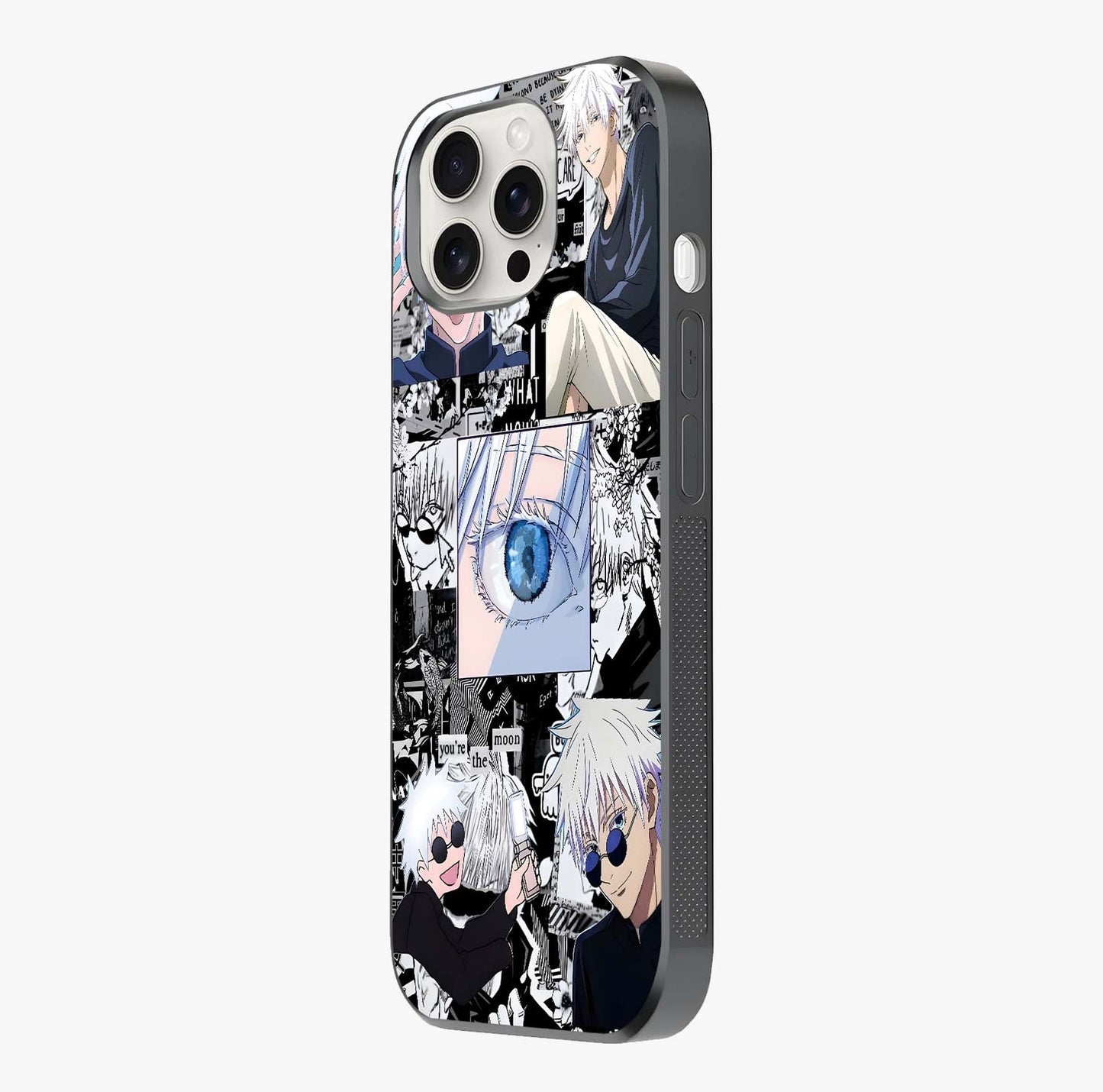 Infinity Sorcerer Chaos Glass Case photographed in natural light showing reflective finish and design depth.
