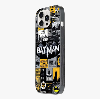 Knight Gotham Rise Glass Case photographed in natural light showing reflective finish and design depth.