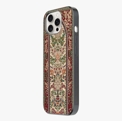 Persian Inspired Glass Case photographed in natural light showing reflective finish and design depth.