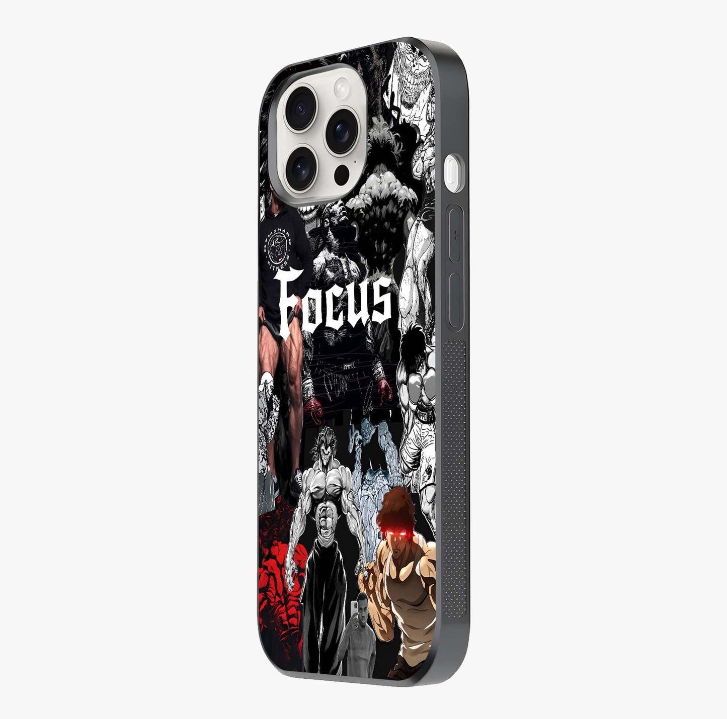 Relentless Power Focus Glass Case photographed in natural light showing reflective finish and design depth.