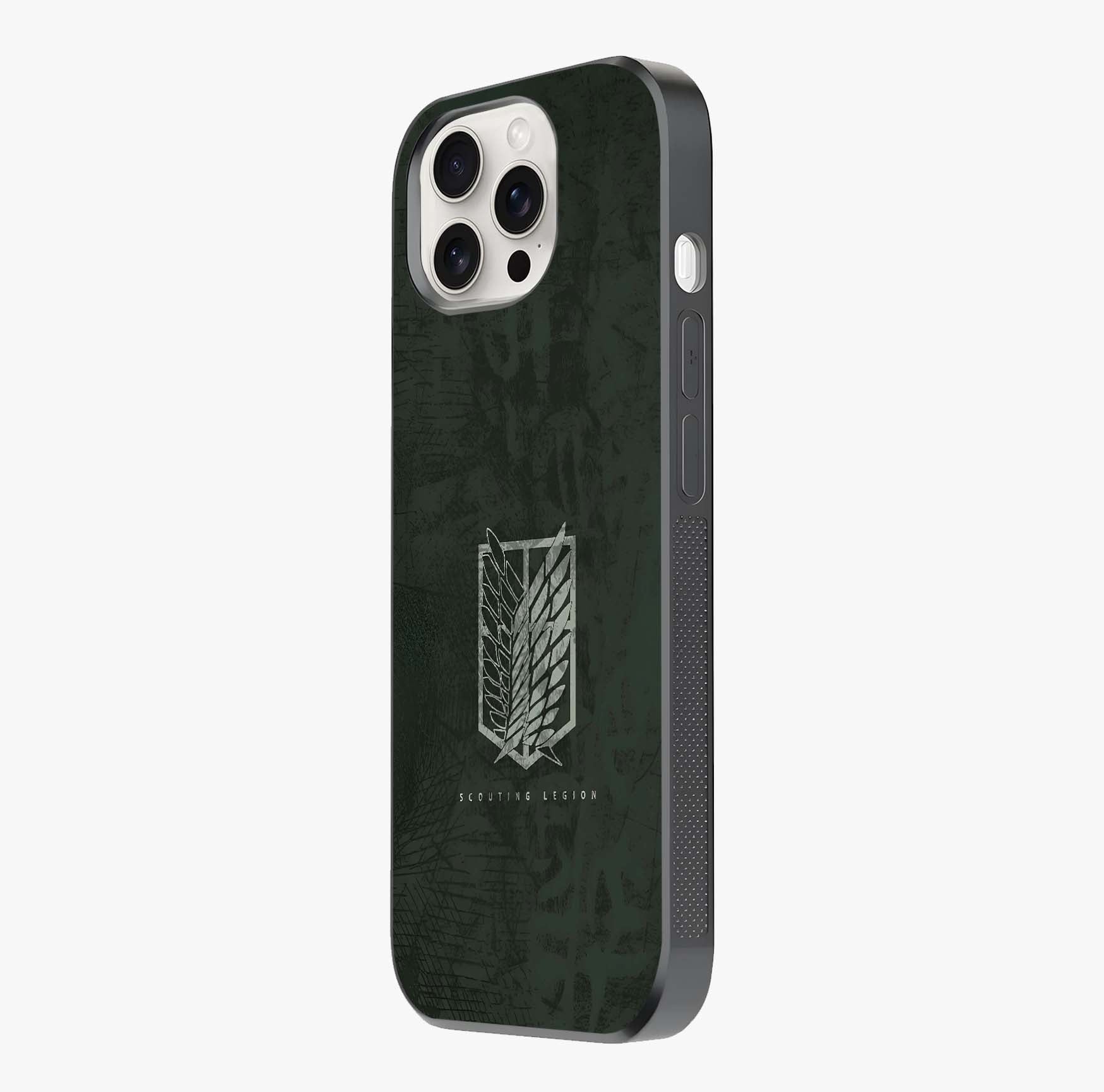Wings Of Freedom Glass Case photographed in natural light showing reflective finish and design depth.