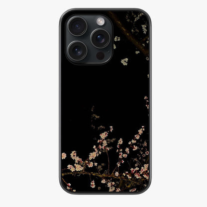 Petal Moon Light With Custom Name Glass Case showing full back design in clean flat view with glossy glass finish.
