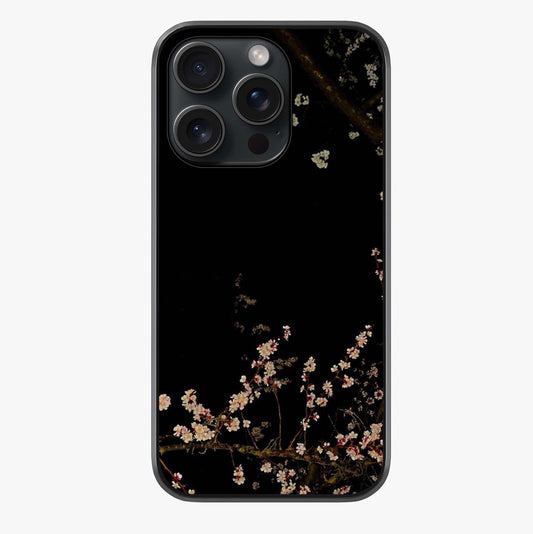 Petal Moon Light With Custom Name Glass Case showing full back design in clean flat view with glossy glass finish.