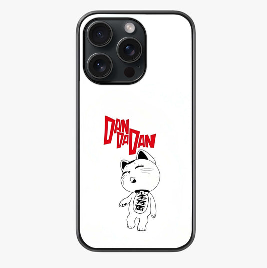Playful Spirit Charm Glass Case showing full back design in clean flat view with glossy glass finish.