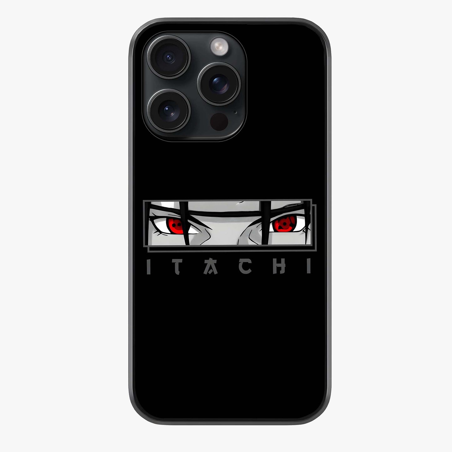Scarlet Gaze Dominance Glass Case showing full back design in clean flat view with glossy glass finish.