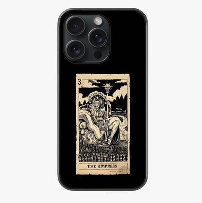 The Empress Glass Case showing full back design in clean flat view with glossy glass finish.