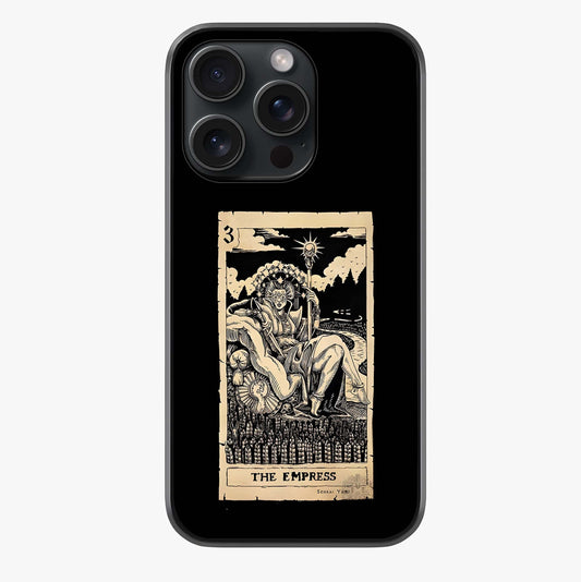 The Empress Glass Case showing full back design in clean flat view with glossy glass finish.