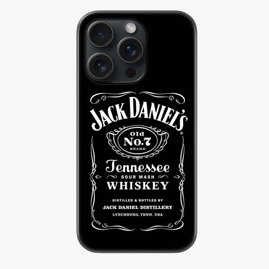 Vintage Whiskey Heritage Glass Case showing full back design in clean flat view with glossy glass finish.