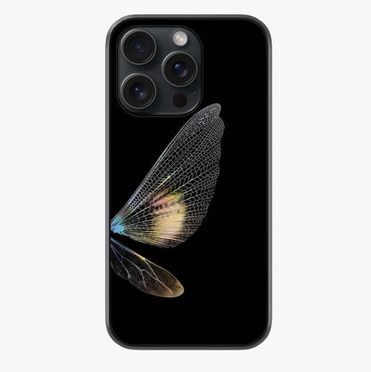 Whispers Of Wings Glass Case showing full back design in clean flat view with glossy glass finish.