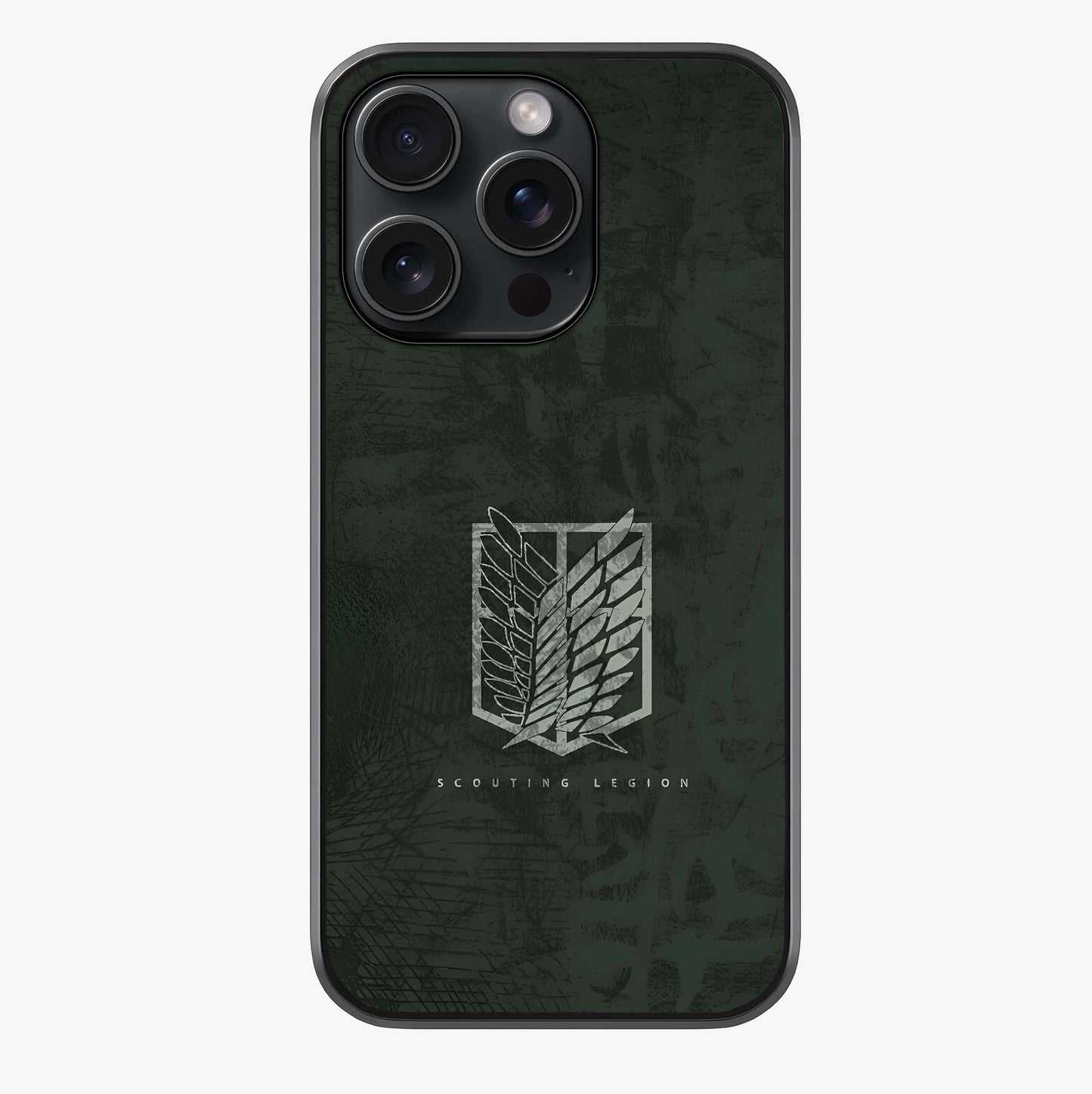 Wings Of Freedom Glass Case showing full back design in clean flat view with glossy glass finish.