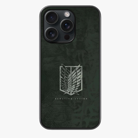 Wings Of Freedom Glass Case showing full back design in clean flat view with glossy glass finish.