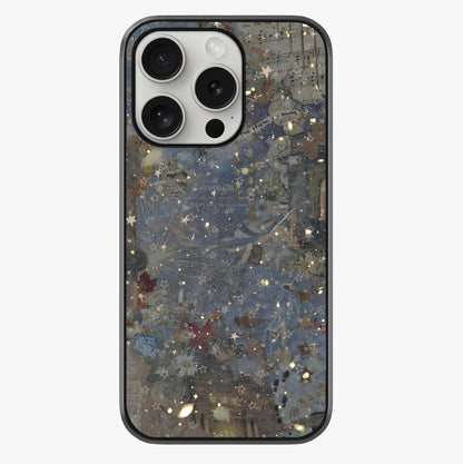 Aesthetic Astrolophia Glass Case showing full back design in clean flat view with glossy glass finish.
