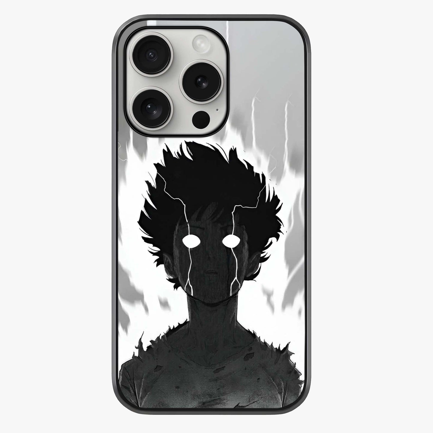Awakened Inner Rage Glass Case showing full back design in clean flat view with glossy glass finish.