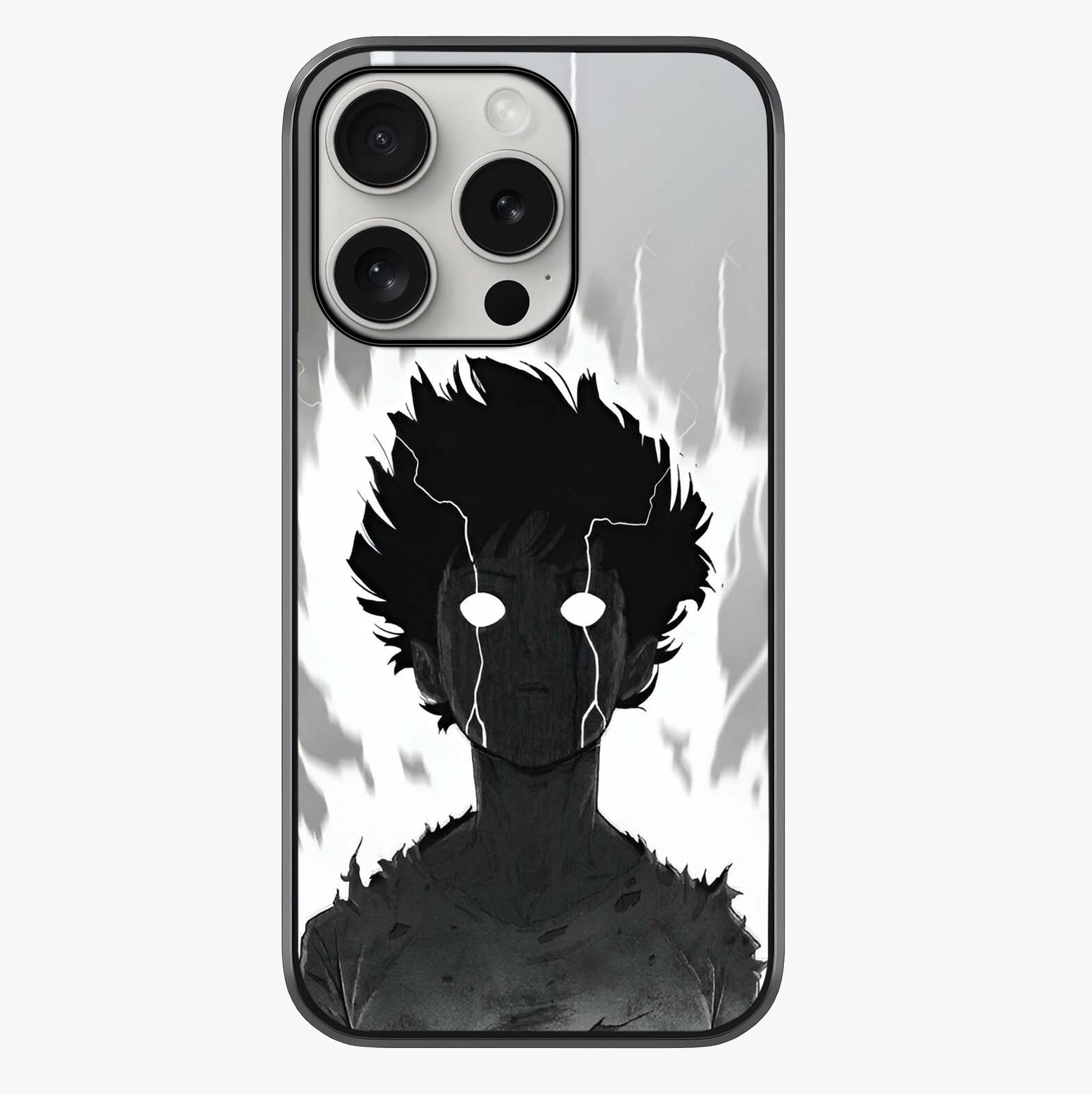 Awakened Inner Rage Glass Case showing full back design in clean flat view with glossy glass finish.
