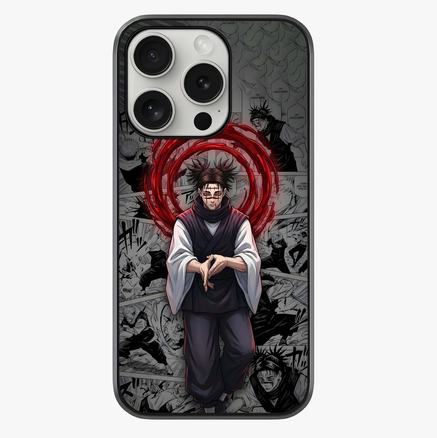 Cursed Ritual Ascension Glass Case showing full back design in clean flat view with glossy glass finish.