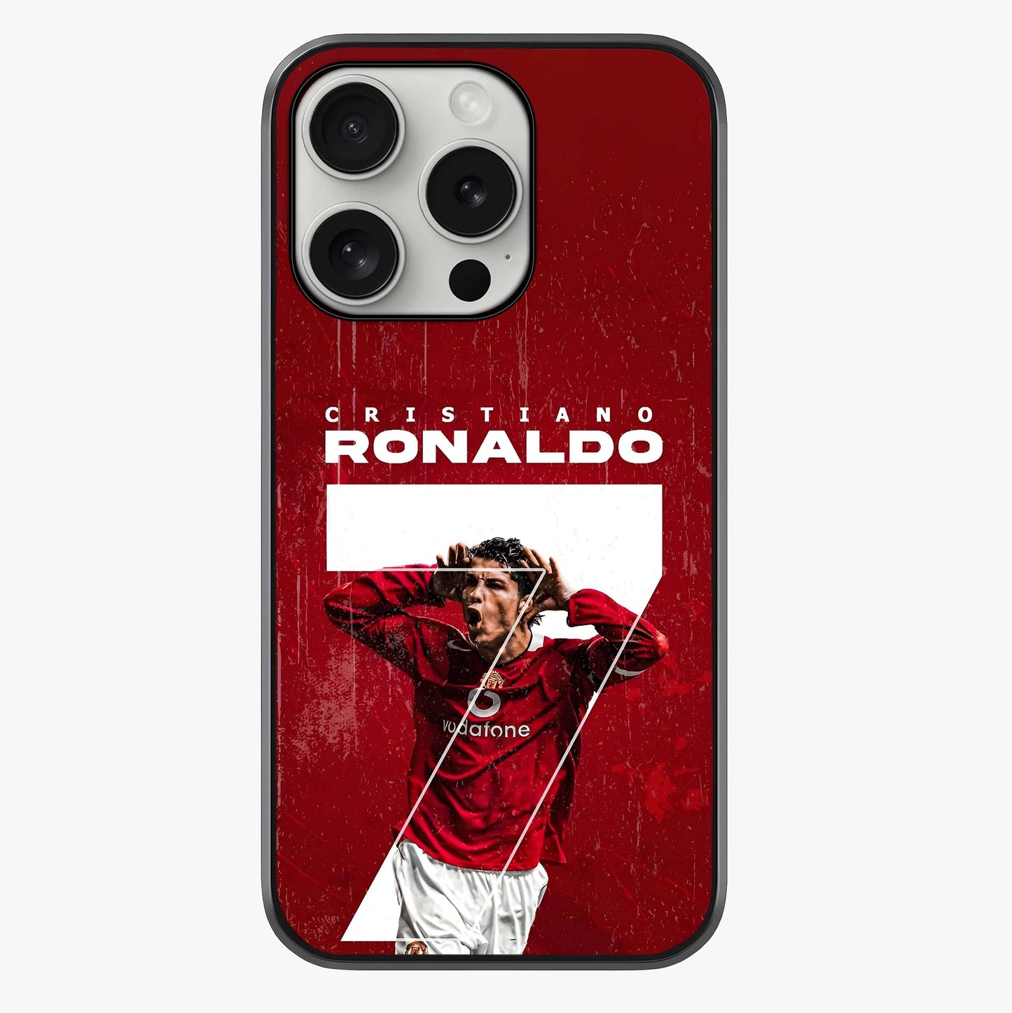 Goal Celebration Legacy Glass Case showing full back design in clean flat view with glossy glass finish.