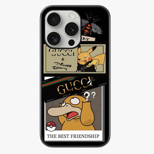 Gucci Play Mashup Glass Case showing full back design in clean flat view with glossy glass finish.