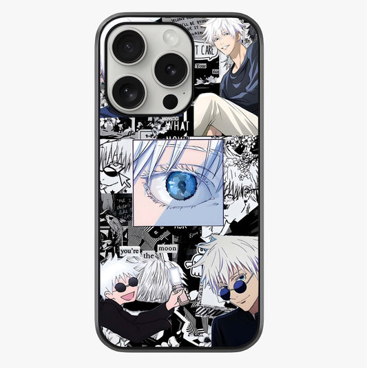 Infinity Sorcerer Chaos Glass Case showing full back design in clean flat view with glossy glass finish.
