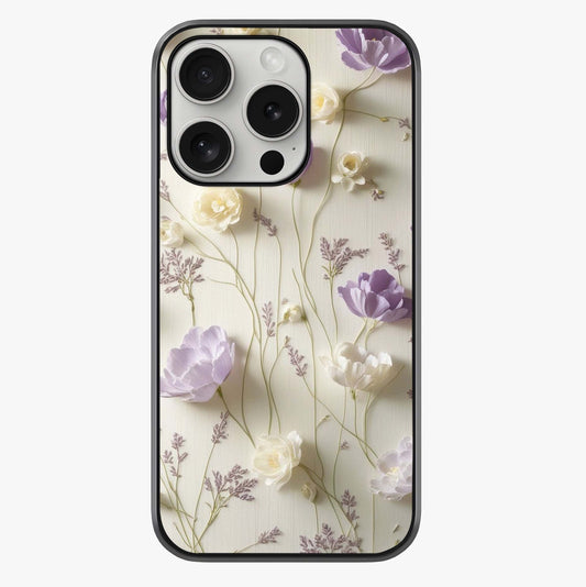 Lilac Breeze Harmony Glass Case showing full back design in clean flat view with glossy glass finish.