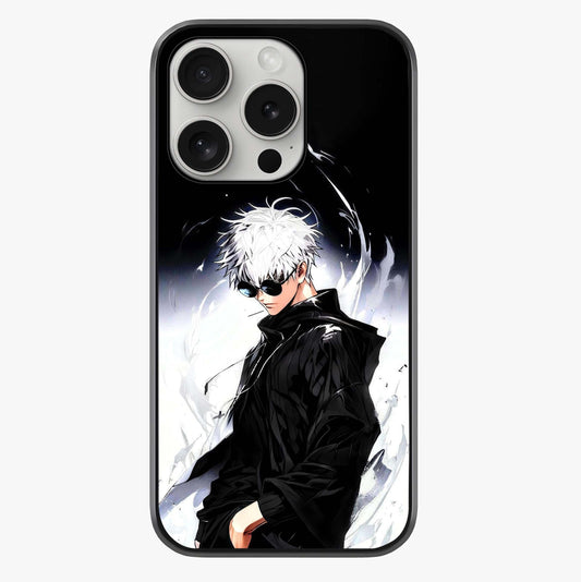 Limitless Shadow King Glass Case showing full back design in clean flat view with glossy glass finish.