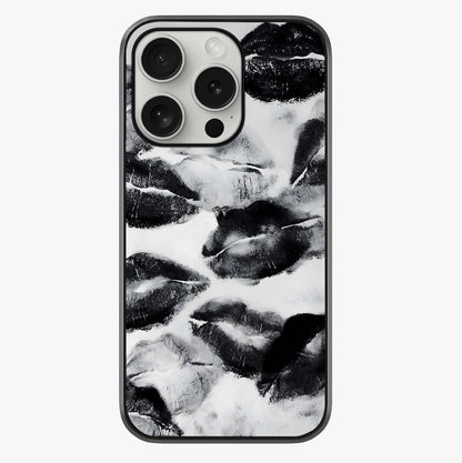 Midnight Kiss Marks Glass Case showing full back design in clean flat view with glossy glass finish.