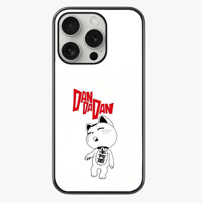 Playful Spirit Charm Glass Case showing full back design in clean flat view with glossy glass finish.