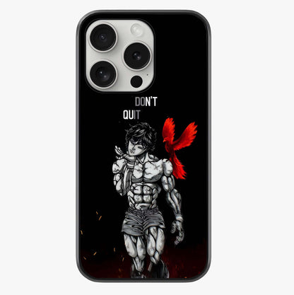 Rise Beyond Limits Glass Case showing full back design in clean flat view with glossy glass finish.