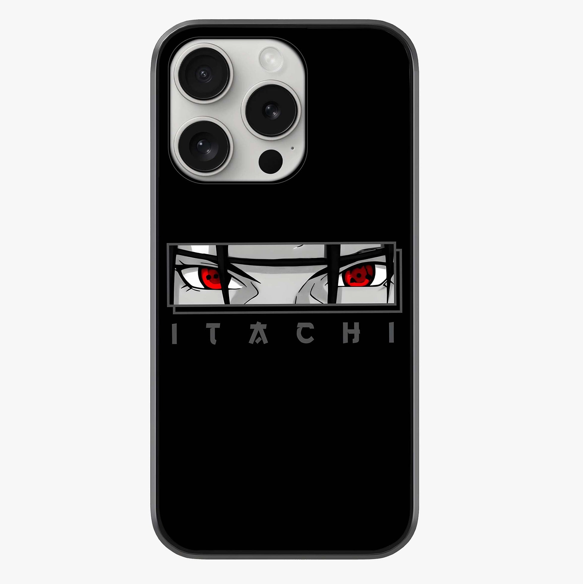 Scarlet Gaze Dominance Glass Case showing full back design in clean flat view with glossy glass finish.