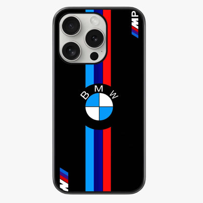 Turbo Bmw Beast Glass Case showing full back design in clean flat view with glossy glass finish.