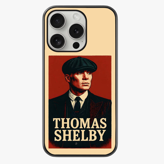 Vintage Mafia Authority Glass Case showing full back design in clean flat view with glossy glass finish.