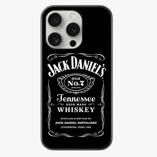 Vintage Whiskey Heritage Glass Case showing full back design in clean flat view with glossy glass finish.