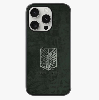 Wings Of Freedom Glass Case showing full back design in clean flat view with glossy glass finish.