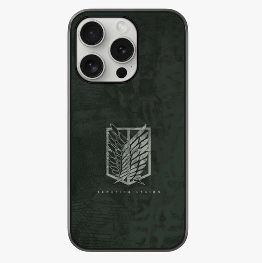 Wings Of Freedom Glass Case showing full back design in clean flat view with glossy glass finish.