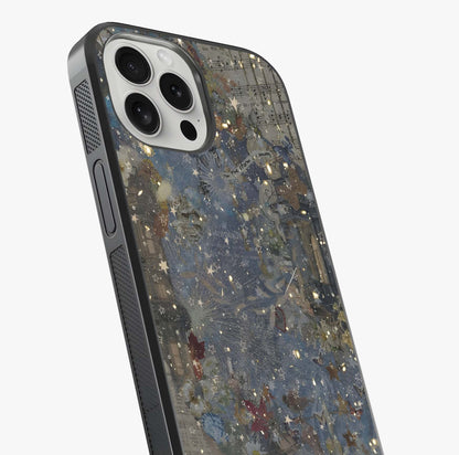 Aesthetic Astrolophia Glass Case captured at a warm angle highlighting gloss, texture and premium glass finish.