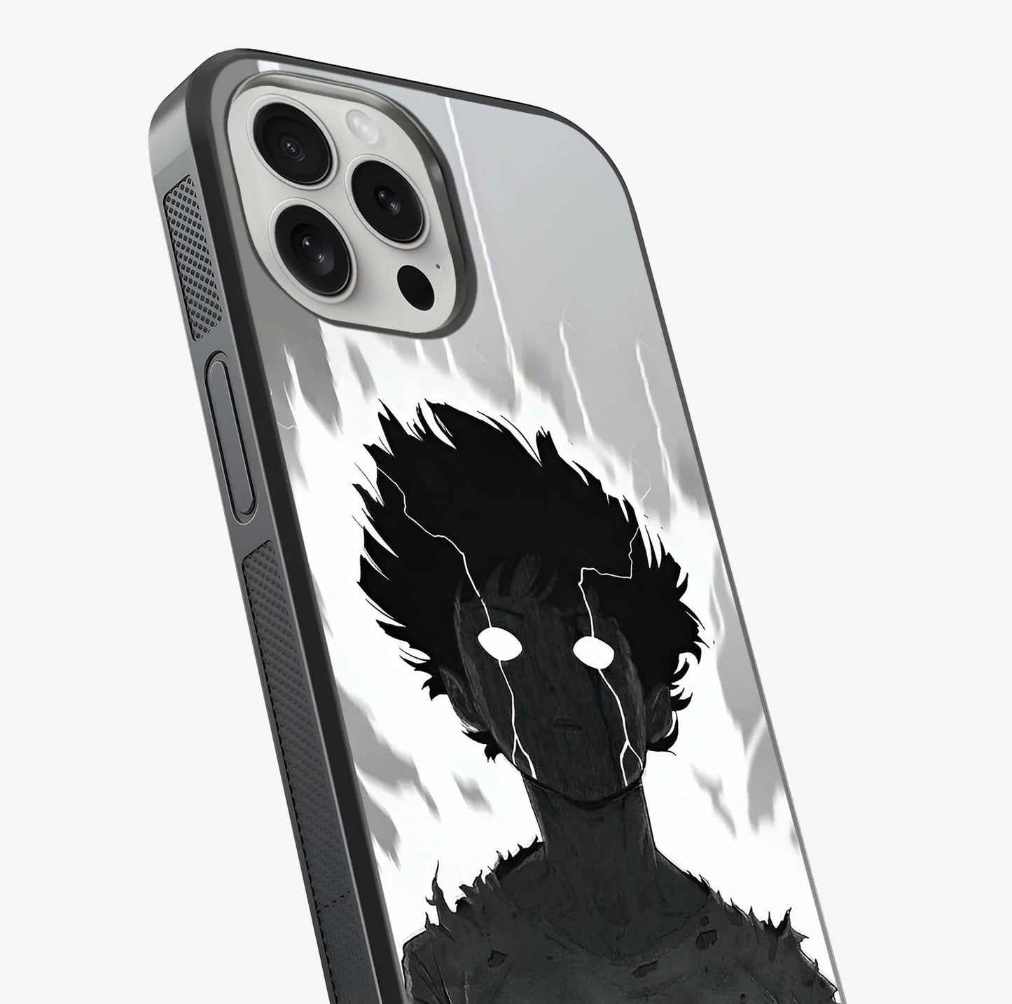 Awakened Inner Rage Glass Case captured at a warm angle highlighting gloss, texture and premium glass finish.