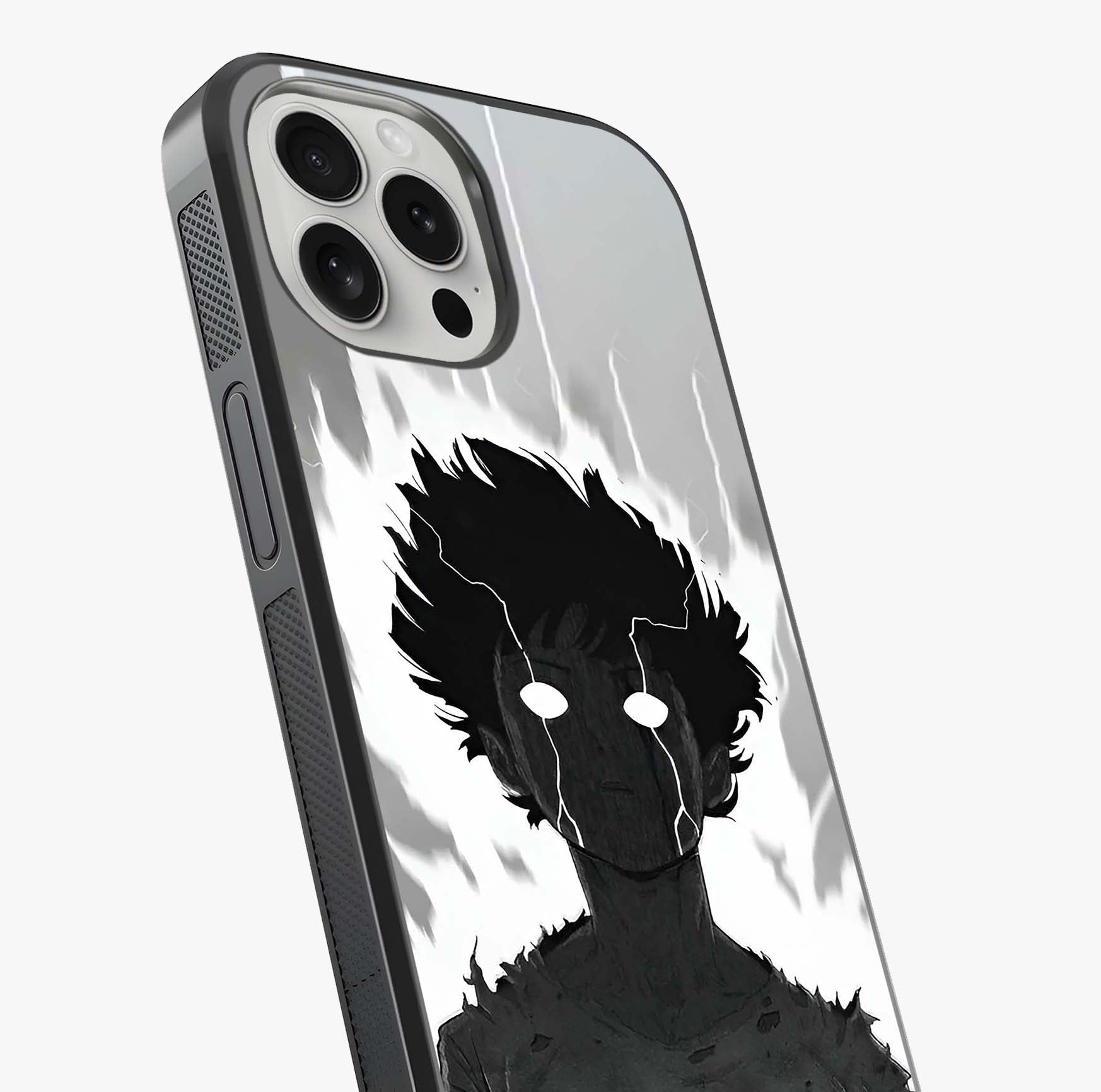 Awakened Inner Rage Glass Case captured at a warm angle highlighting gloss, texture and premium glass finish.