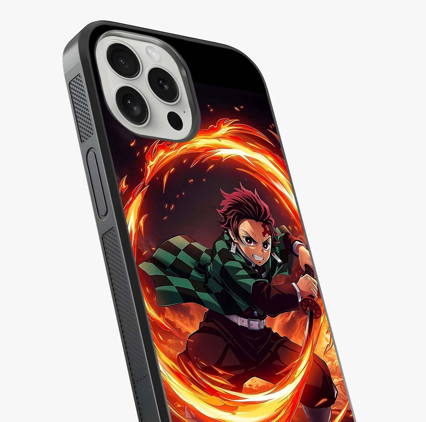 Blazing Sword Resolve Glass Case captured at a warm angle highlighting gloss, texture and premium glass finish.