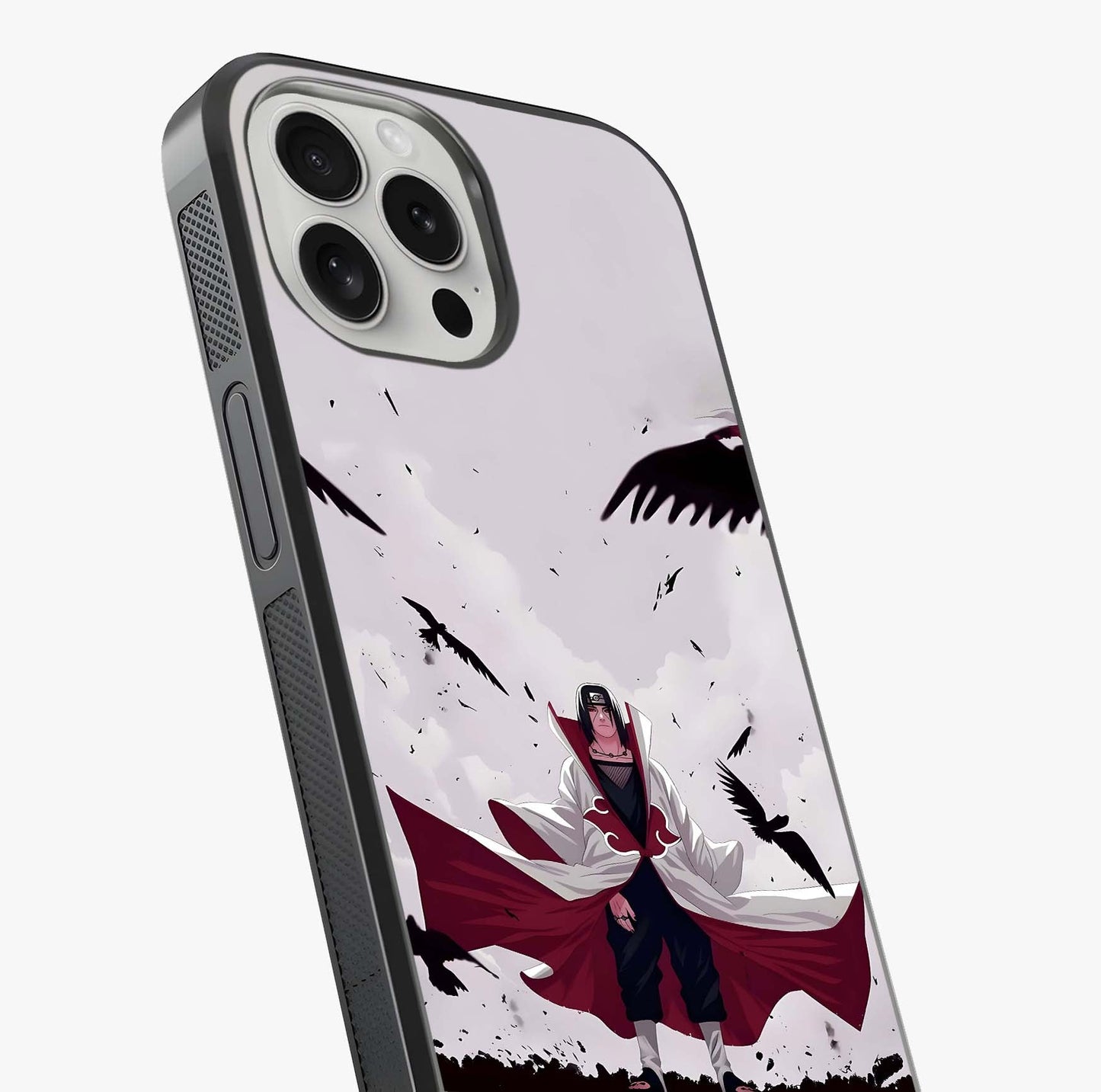 Crimson Crow Ascension Glass Case captured at a warm angle highlighting gloss, texture and premium glass finish.