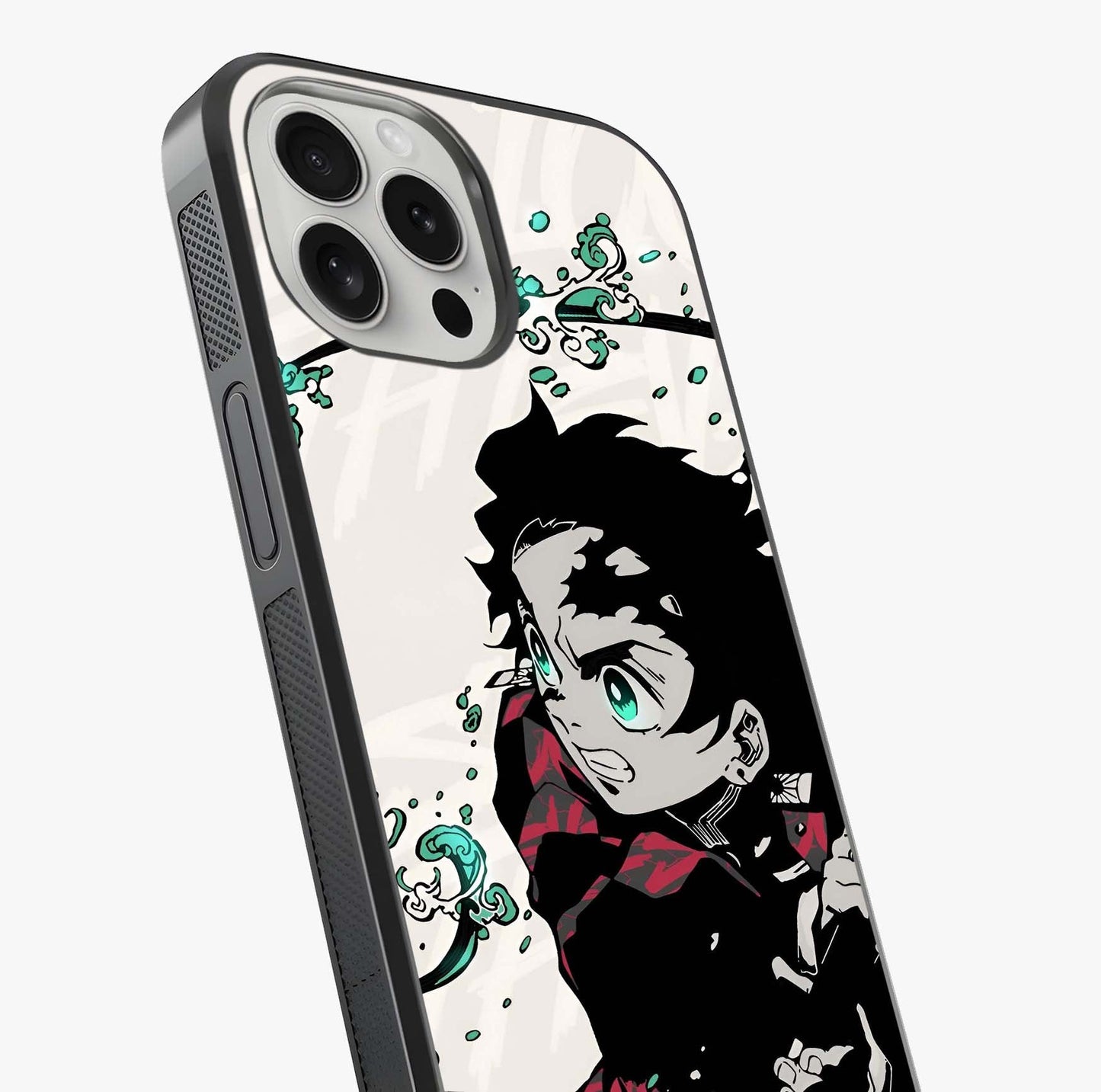 Demon Slayer Glass Case captured at a warm angle highlighting gloss, texture and premium glass finish.
