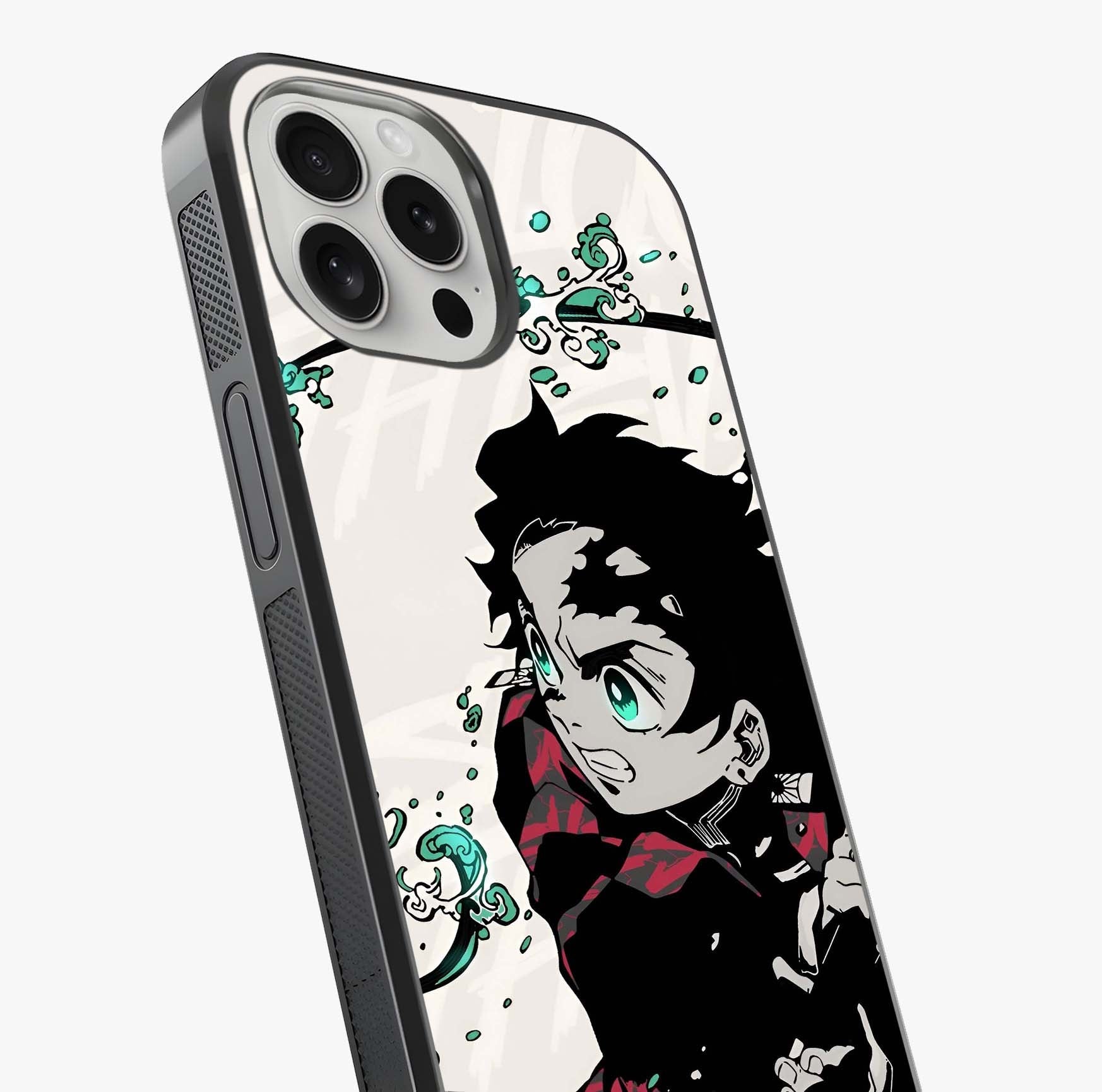 Demon Slayer Glass Case captured at a warm angle highlighting gloss, texture and premium glass finish.