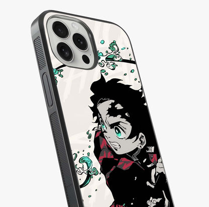 Demon Slayer Glass Case captured at a warm angle highlighting gloss, texture and premium glass finish.